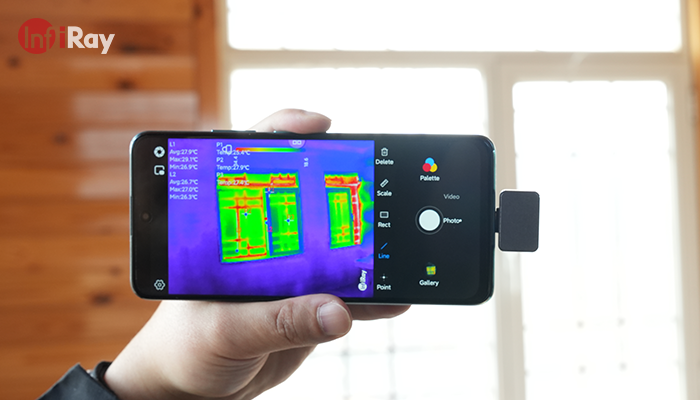 using InfiRay P2 Pro thermal camera for smartphones